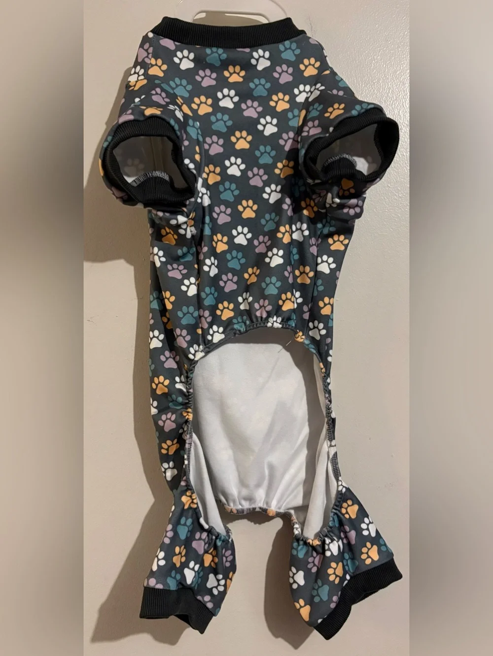 Dog Pajamas Paw Prints Size large  dog fashion clothes